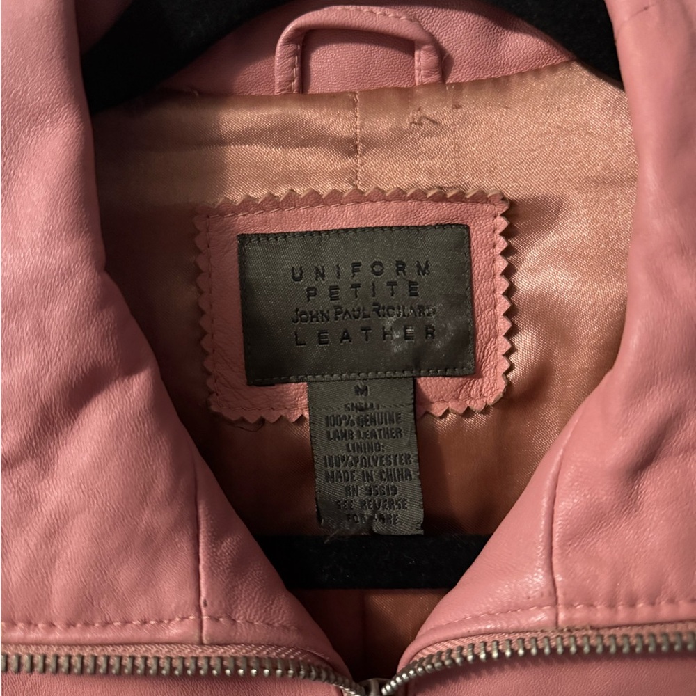 Pink Leather Jacket - Picture 3 of 4